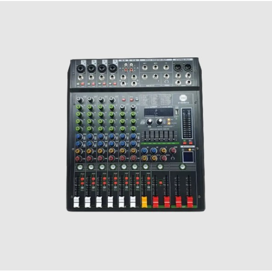 Powerworks 8 channel mixer with bluetooth and usb